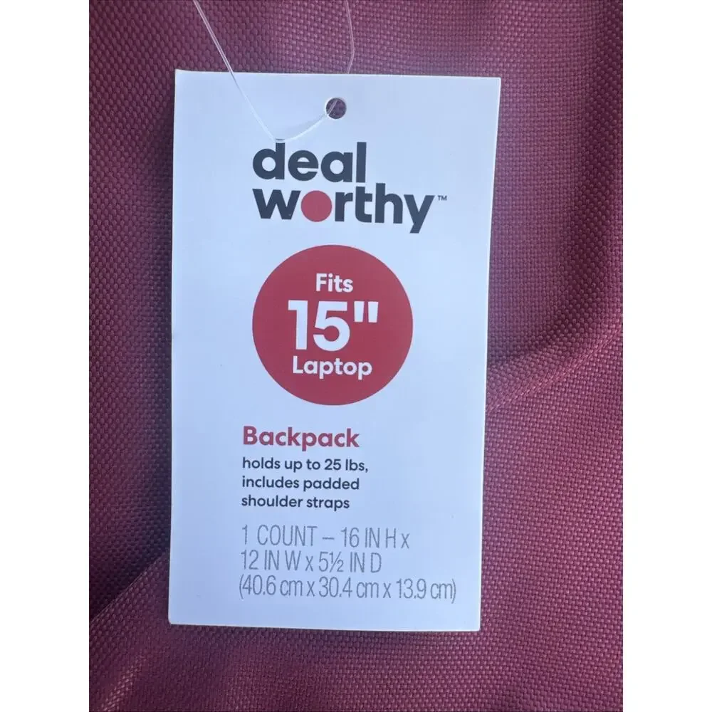 23L Backpack - Dealworthy Red: Fits 16-inch Laptop, Recycled Polyester
